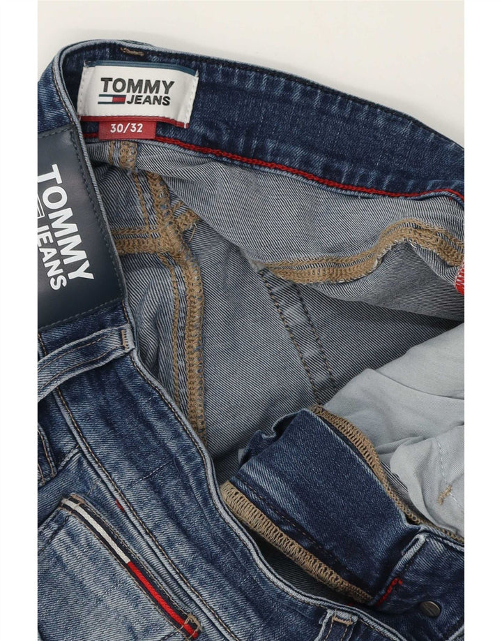 Мужские узкие джинсы Tommy Hilfiger W30 L28 синие, хлопок