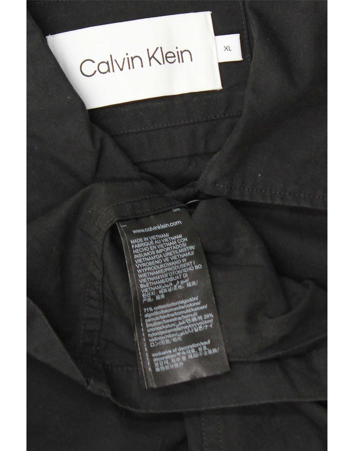 Мужская рубашка Calvin Klein XL, черный хлопок