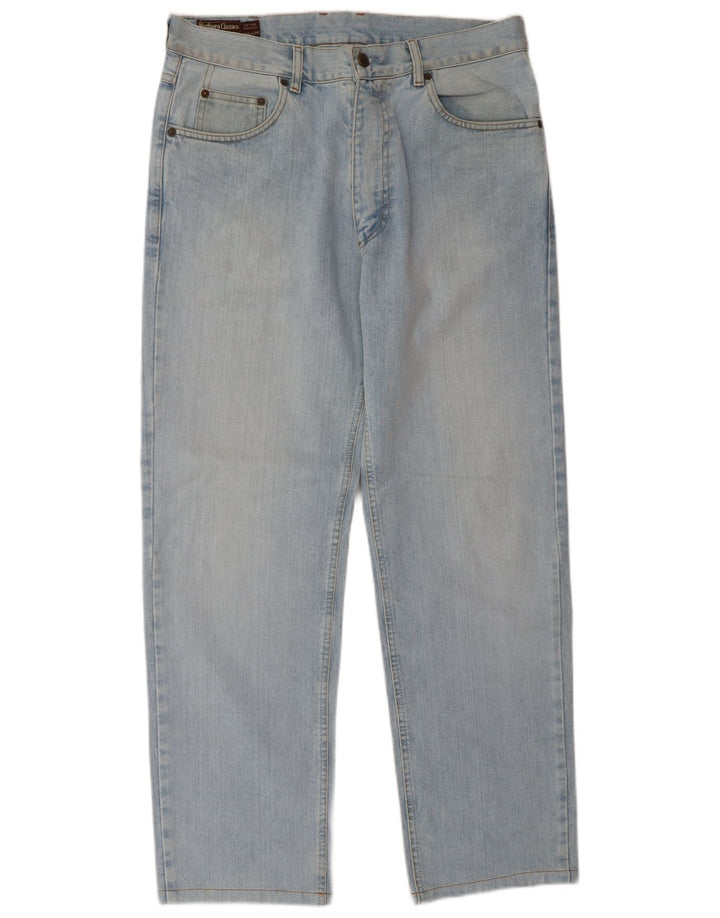 Мужские прямые джинсы Marlboro Classics W33 L34 синие, хлопок