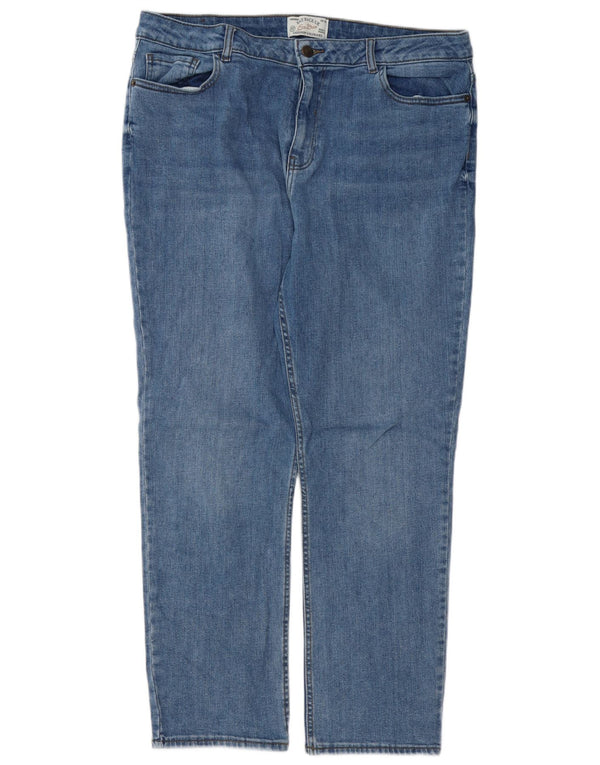 Женские прямые джинсы FAT FACE Chesham Girlfriend, Великобритания, 16, большие W36 L28, синие