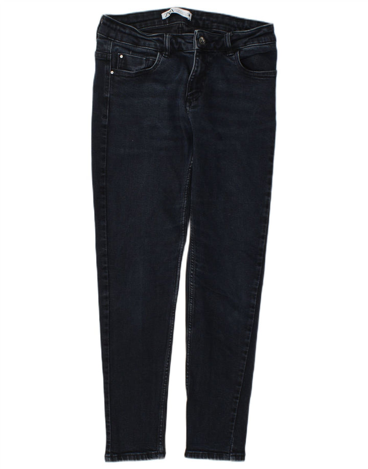 Женские узкие джинсы Zara EU 40 Medium W30 L26 Темно-синие, хлопок