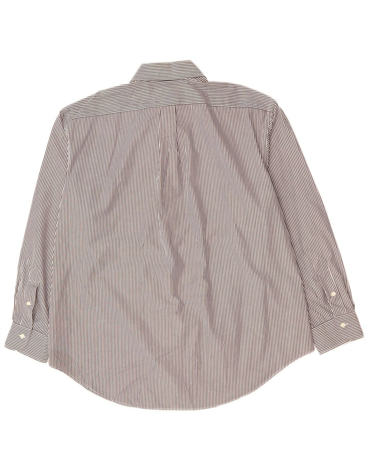 Мужская рубашка RALPH LAUREN, размер 18, 2XL, черная хлопковая полоска