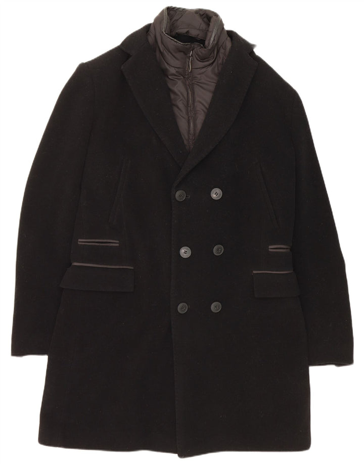 Мужское двубортное пальто Gaudi IT 48 Medium Black Wool