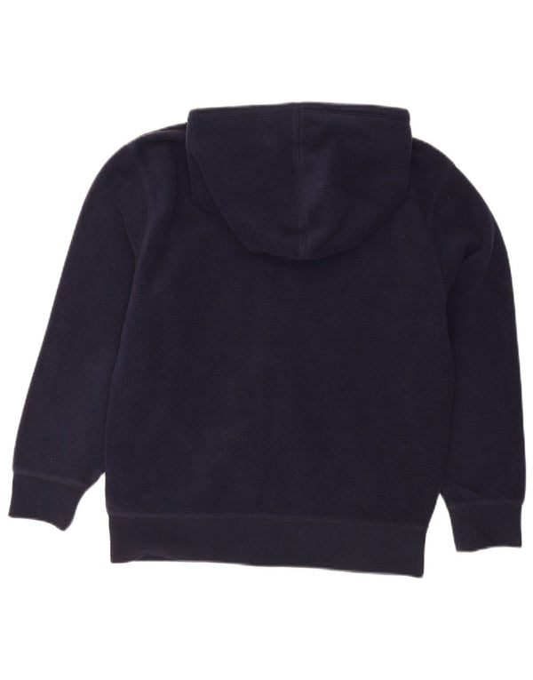 Флисовая куртка Gap Boys с графическим рисунком и капюшоном, 12–13 лет, размер 2XL, темно-синий, хлопок