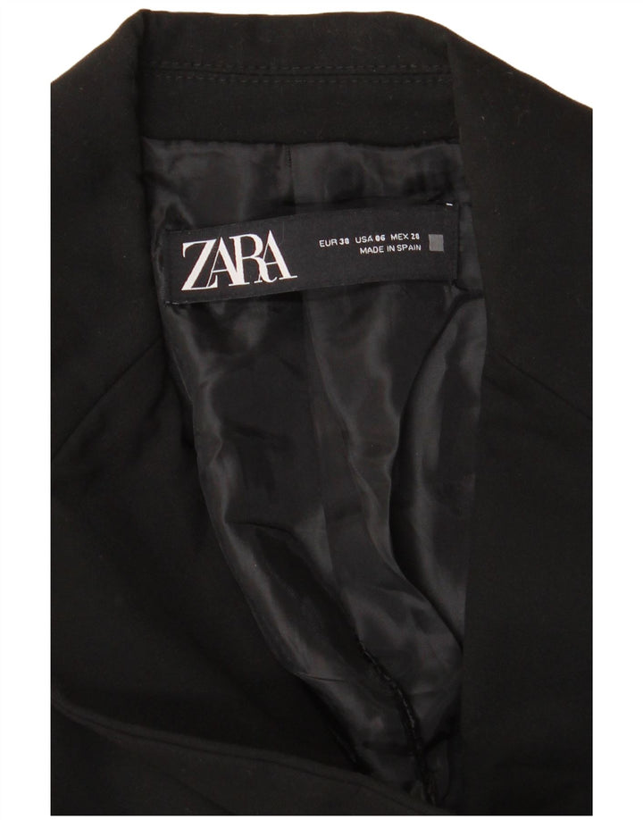 Женский пиджак на 1 пуговице Zara EU 38, маленький черный