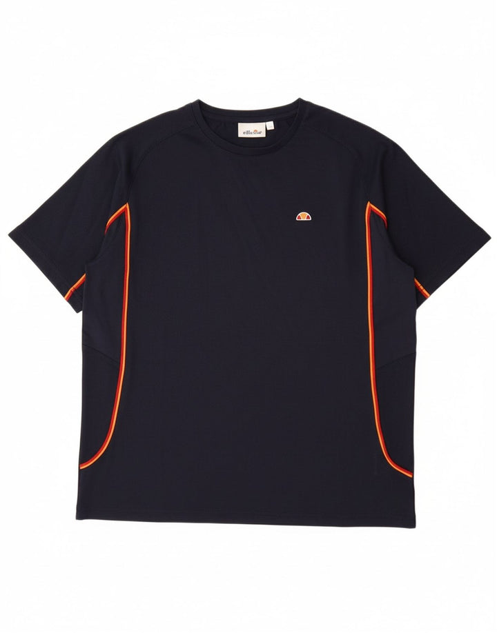 Футболка ELLESSE для мальчиков, топ 13–14 лет, темно-синий, полиэстер