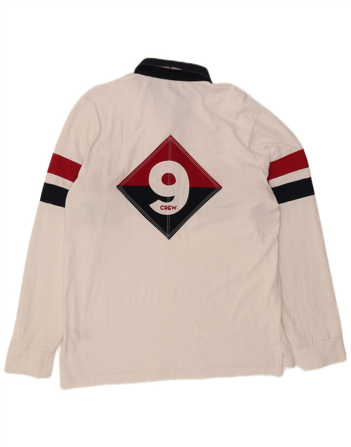 Мужская рубашка-поло для регби с графическим рисунком, большая белая одежда с цветными блоками