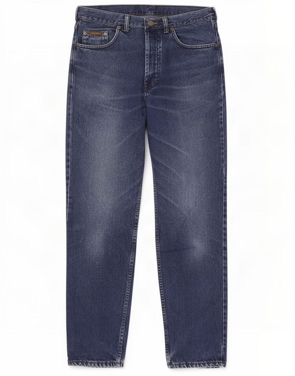 Женские прямые джинсы Wrangler с высокой талией W32 L32, синий хлопок
