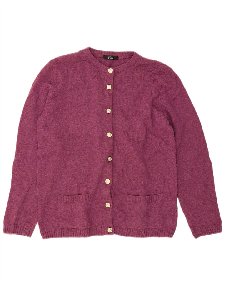 Женский кардиган Marks & Spencer UK 12, средний фиолетовый акрил
