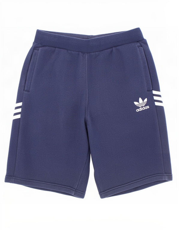 Спортивные шорты Adidas для мальчиков 13-14 лет, темно-синие, хлопок