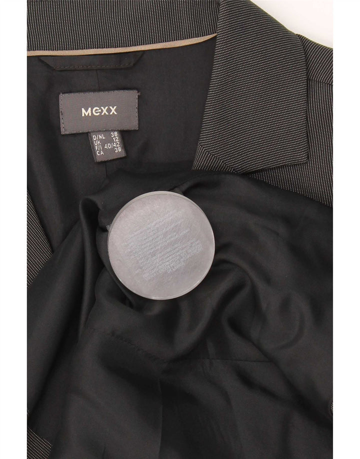 Женский костюм из 2 предметов Mexx с 2 пуговицами, Великобритания 12, средний W30 L33, серый в тонкую полоску