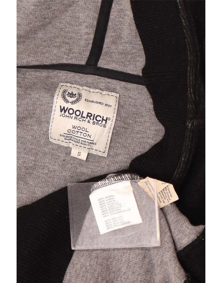 Женский джемпер с капюшоном Woolrich, Великобритания, 10, маленький, черный, шерстяной