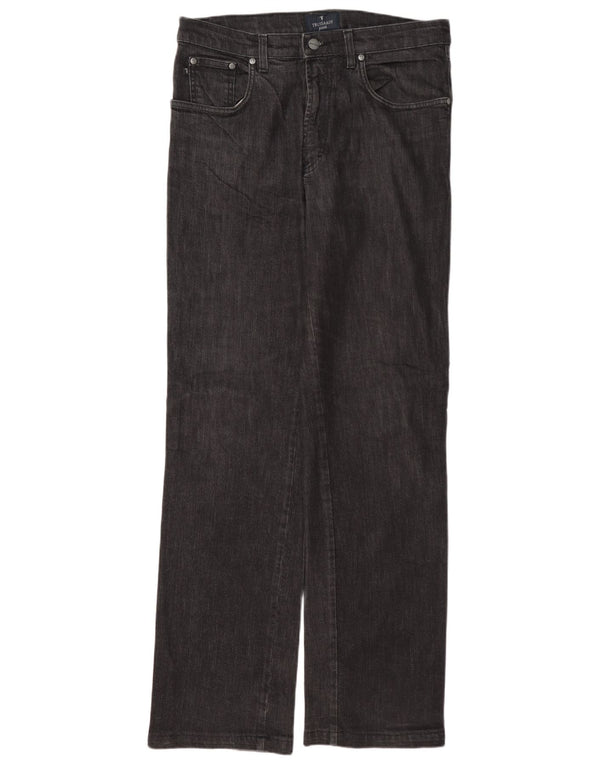 Мужские прямые джинсы Trussardi W34 L33 серые, хлопок