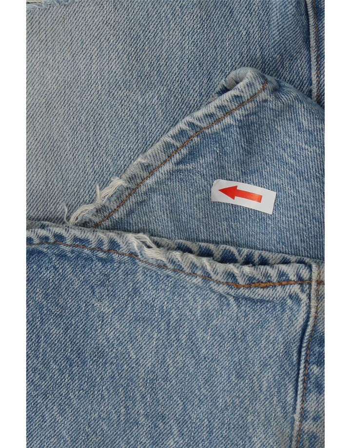 Мужские потертые узкие джинсы Levi's W36 L34, синий хлопок