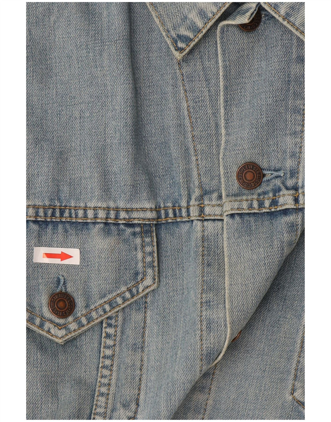 Мужская джинсовая куртка Levi's UK 40, большая синяя