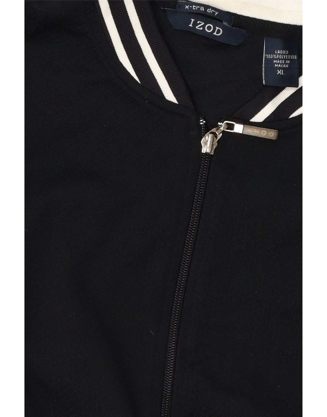 Женский спортивный костюм Izod, верхняя куртка UK 18 XL, черный полиэстер