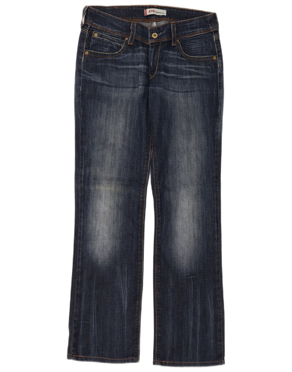 Женские прямые джинсы Levi's 570 W31 L31 темно-синие, хлопок