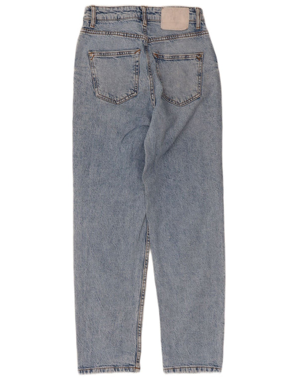 Женские прямые джинсы Zara EU 34 2XS W24 L27, синий хлопок