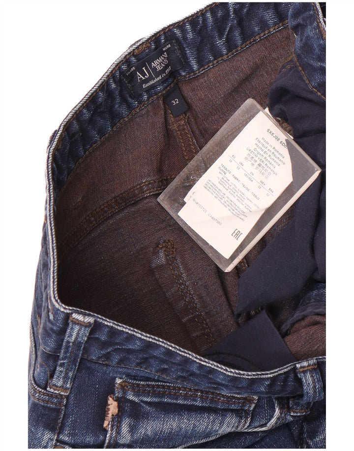 Мужские джинсы Armani Slim W32 L32 Темно-синие, хлопок
