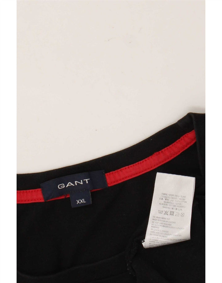 Мужская футболка с рисунком Gant 2XL, черный хлопок