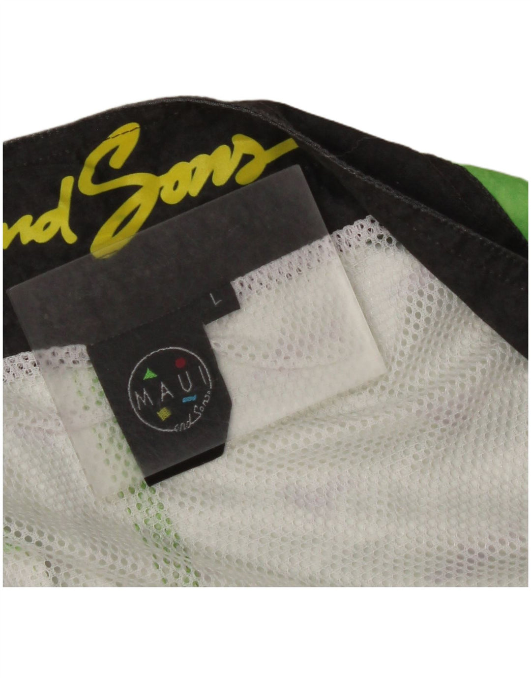 MAUI AND SONS Мужские шорты для плавания с рисунком, хлопковые, среднего зеленого цвета