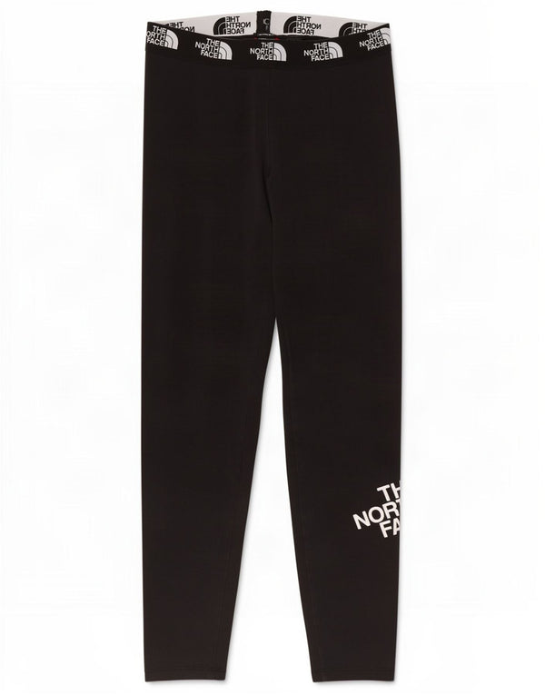 Женские леггинсы с рисунком The North Face UK 14, большие черные хлопковые