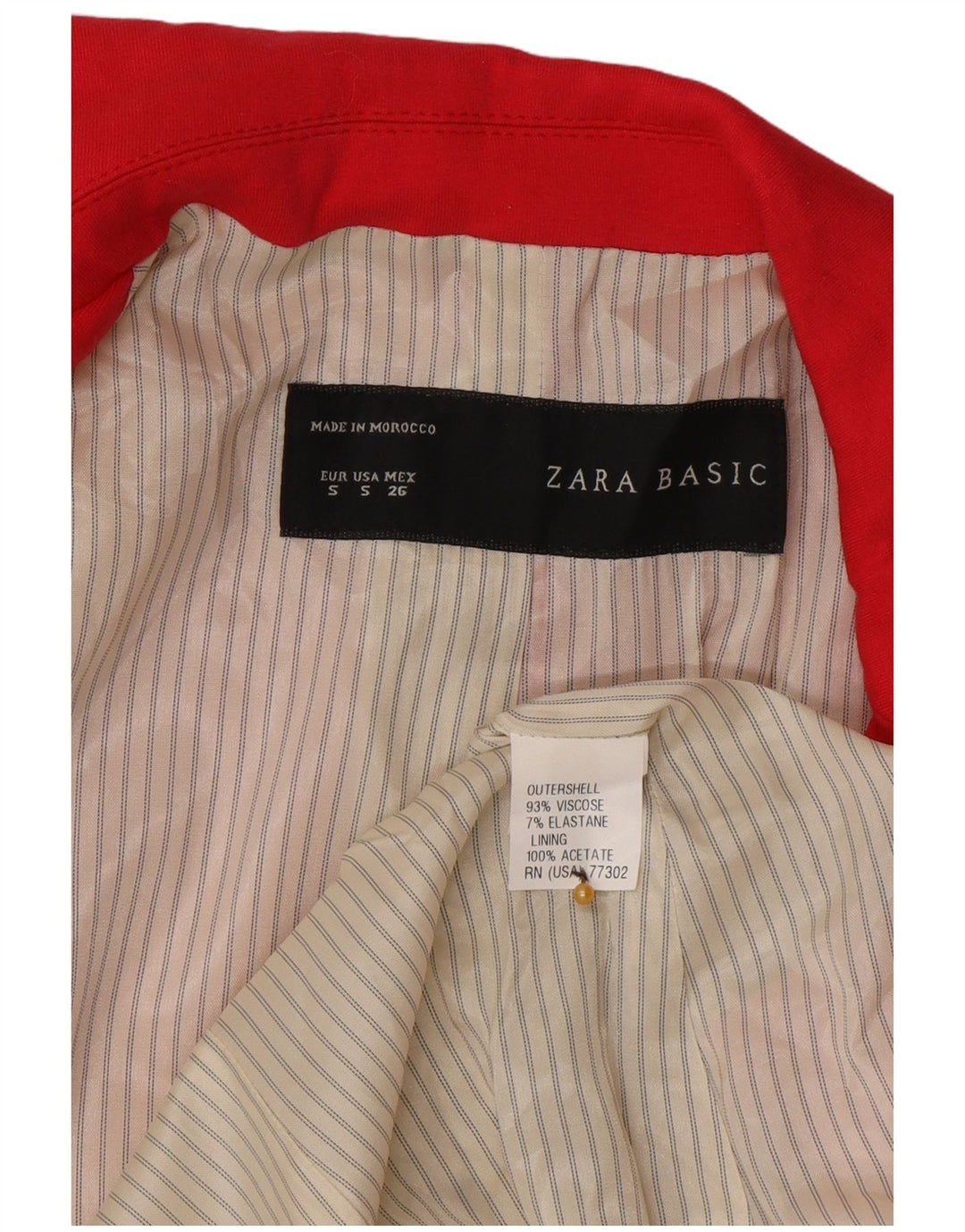Женский пиджак Zara на 1 пуговице UK 10, маленький розовый вискоза
