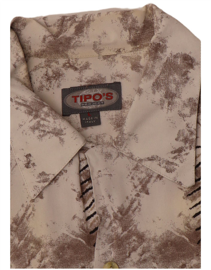 Мужская рубашка с коротким рукавом Tipo' S с абстрактным узором, большая разноцветная