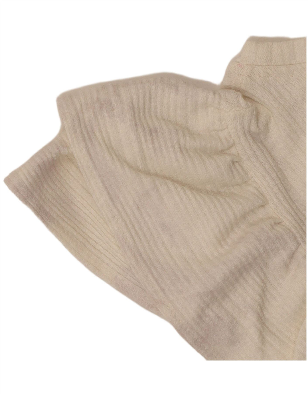 Женская укороченная блузка Zara UK 14, большой белый полиэстер