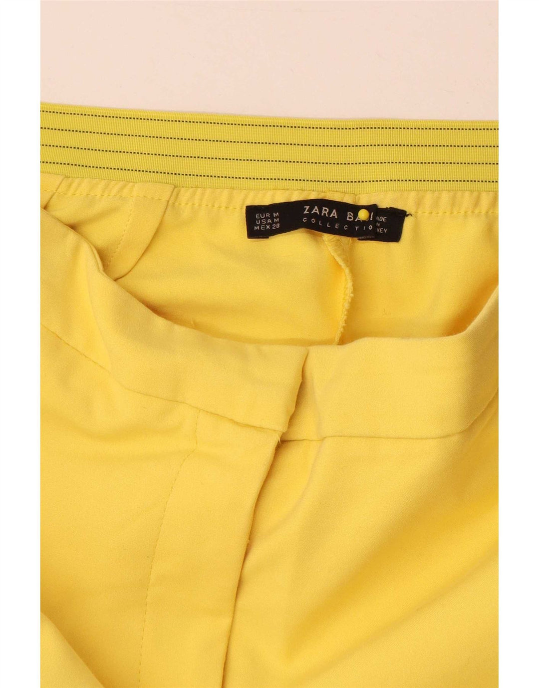 Zara Женские узкие брюки среднего размера W28 L29 Желтые