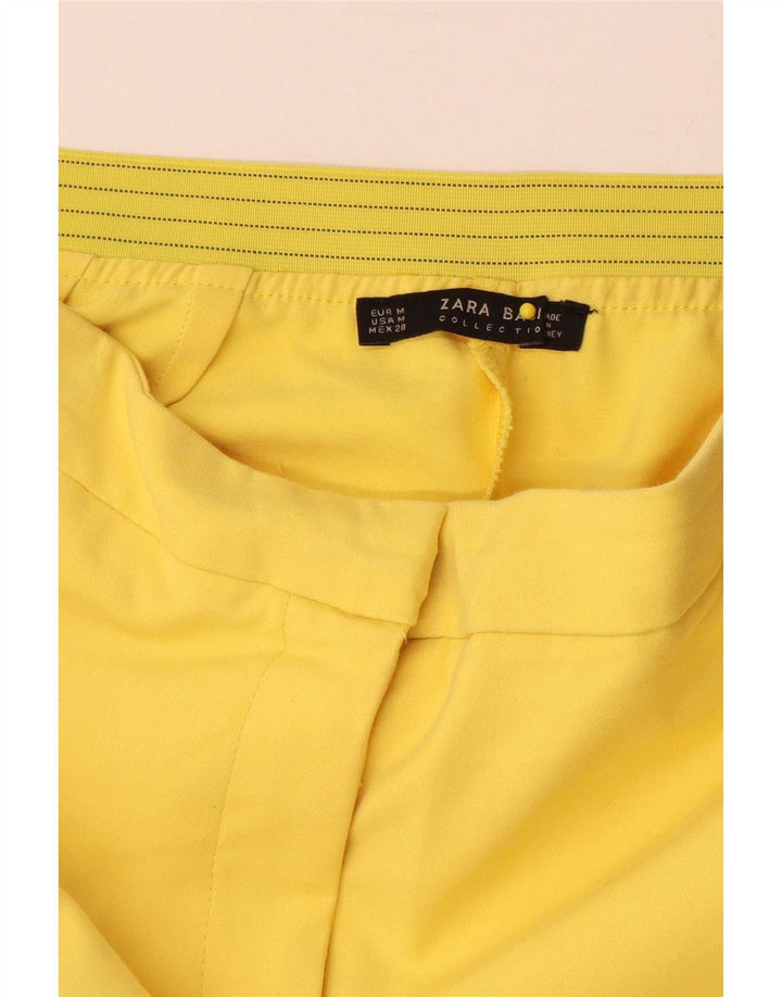 Zara Женские узкие брюки среднего размера W28 L29 Желтые