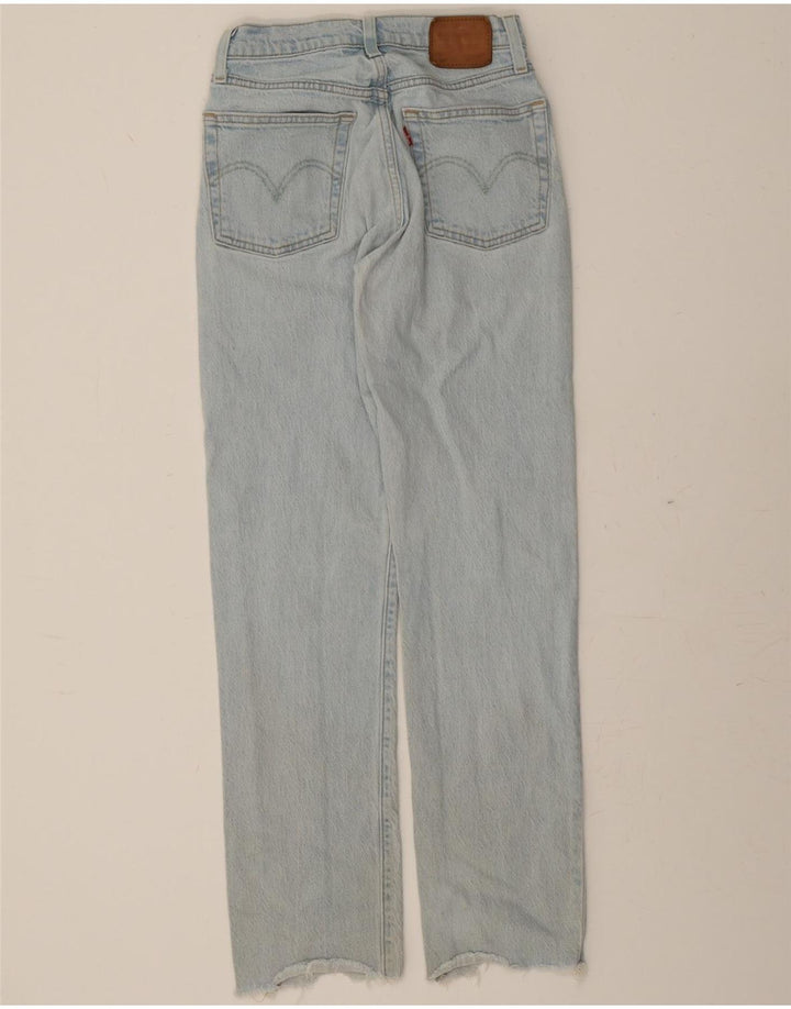 LEVI'S Womens 501 Regular Fit Straight Jeans W24 L30 Blue Cotton Vintage Levi's and Second-Hand Levi's from Messina Hembry 