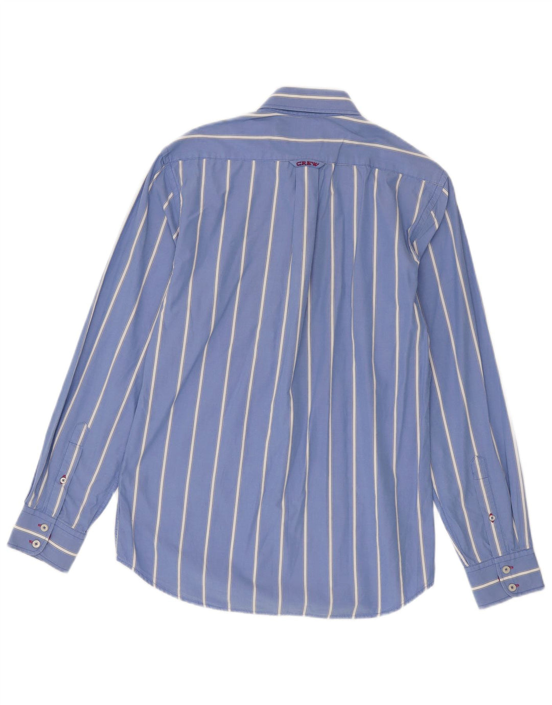 Crew Clothing Мужская рубашка по индивидуальному заказу из хлопка средней синей полоски