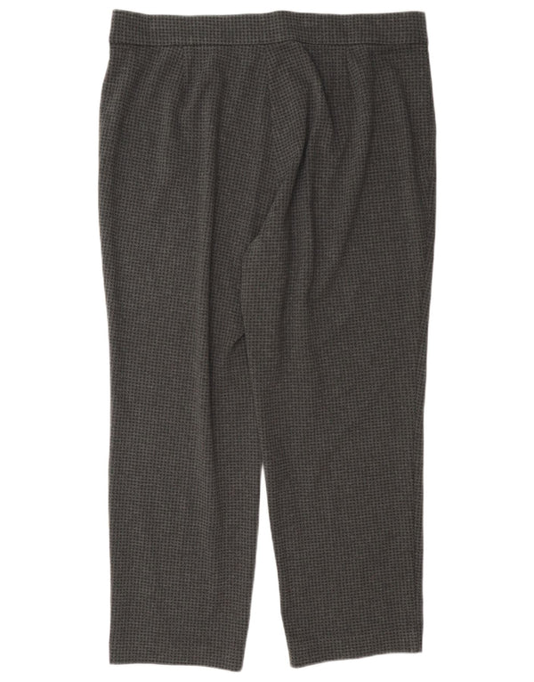 Женские укороченные брюки Marks & Spencer UK 18 XL W36 L26 Серые с узором 