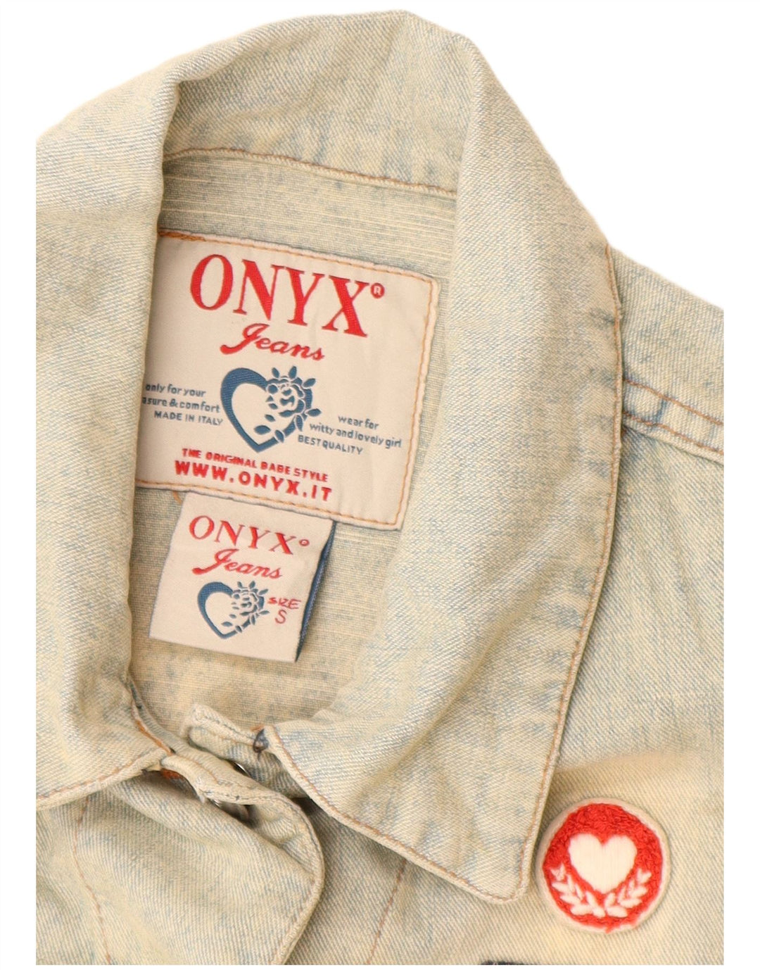 Женский джинсовый жилет Onyx UK 10, маленький синий хлопок