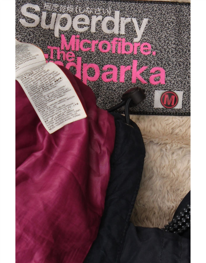 Женская парка с капюшоном Superdry Windparka UK 14, средний темно-синий