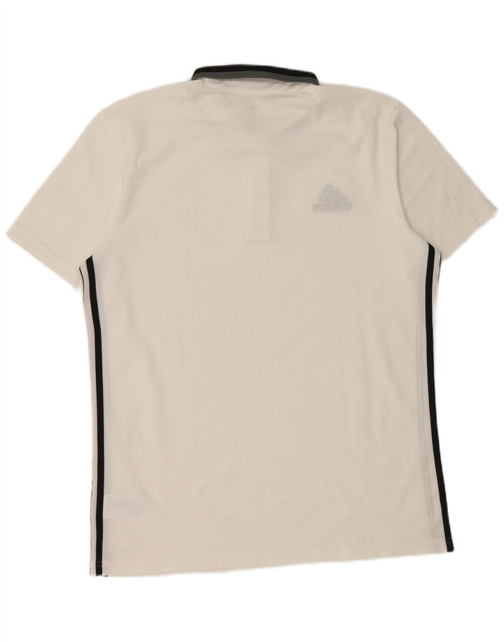 Мужская рубашка-поло Adidas Climalite, большая белая полиэстер
