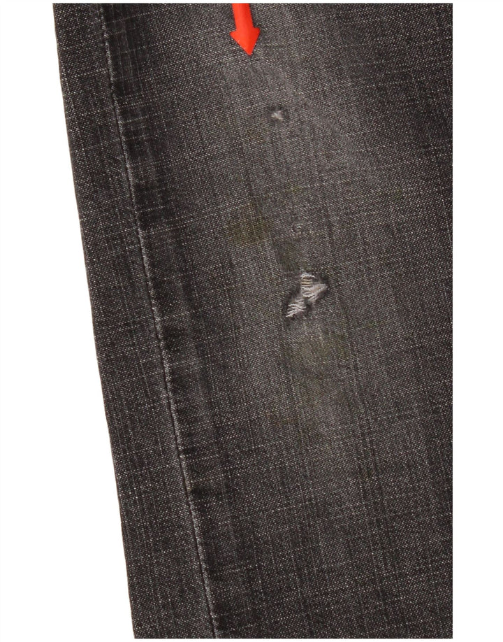 Женские прямые джинсы Levi's 505 с потертостями, США 6, средние W30 L32, серые