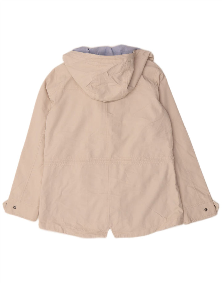 Crew Clothing Женская универсальная куртка с капюшоном UK 10, маленький белый полиэстер