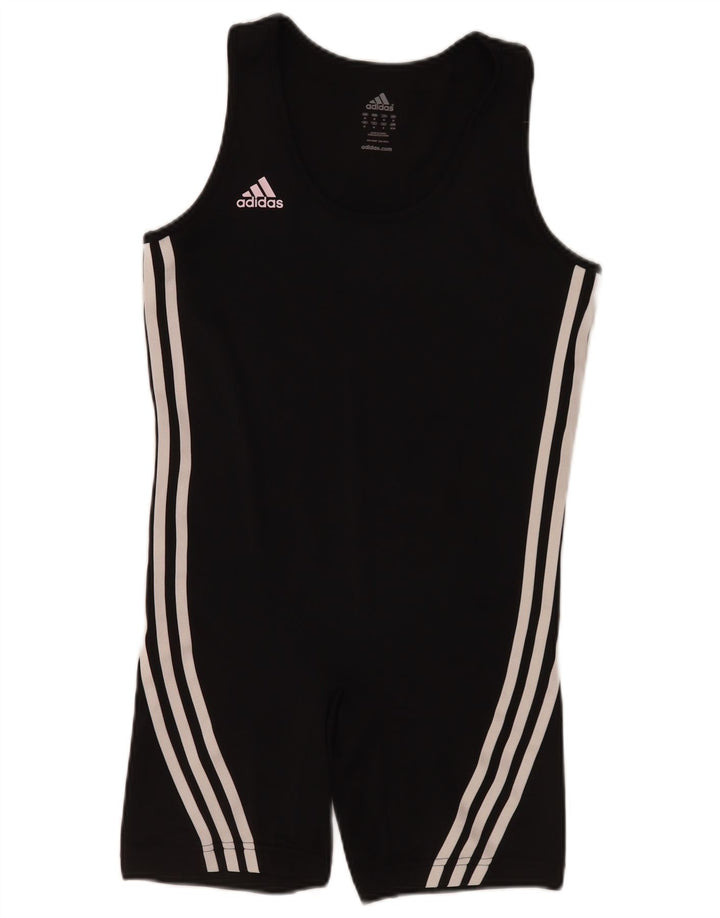 Женский комбинезон без рукавов Adidas UK 12, средний черный, полиэстер