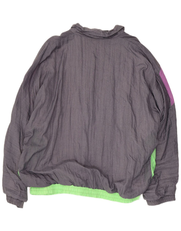 Мужской спортивный костюм CLIPPER UK 46 2XL, серый хлопок с цветными блоками