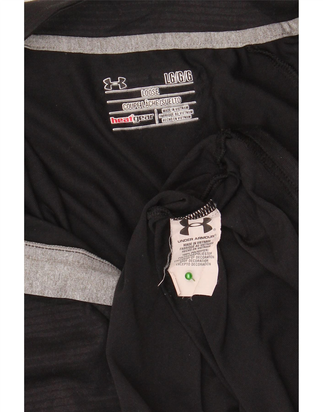 Мужской пуловер с воротником на молнии Under Armour Heat Gear, большой черный спортивный костюм
