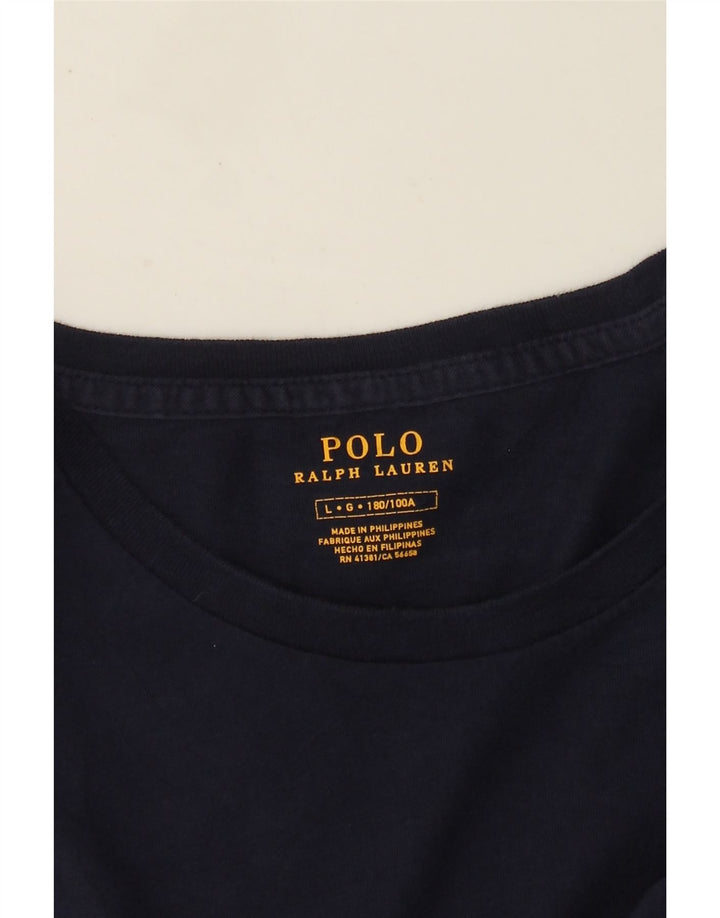 Мужской топ с длинным рукавом Polo Ralph Lauren, темно-синий, большой размер