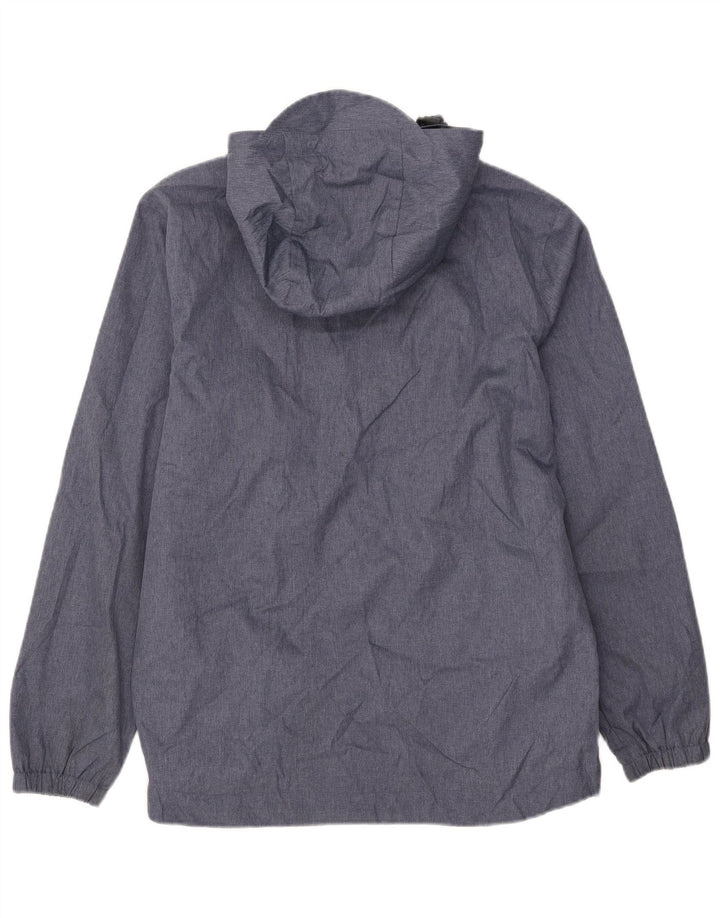 Мужская дождевик с капюшоном Lyle & Scott UK 38, средний синий полиэстер