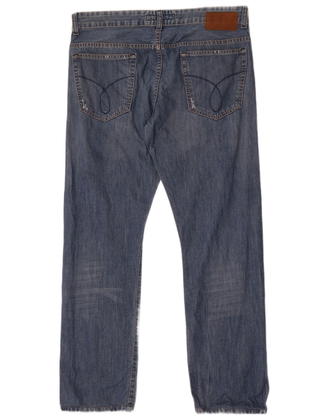 Мужские прямые джинсы Calvin Klein W32 L30, синий хлопок