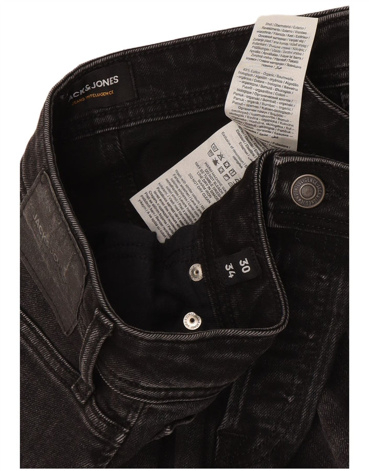 Мужские узкие джинсы Jack & Jones W30 L34, серый хлопок