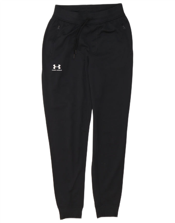 Мужские спортивные брюки Under Armour, брюки для бега, маленький черный полиэстер