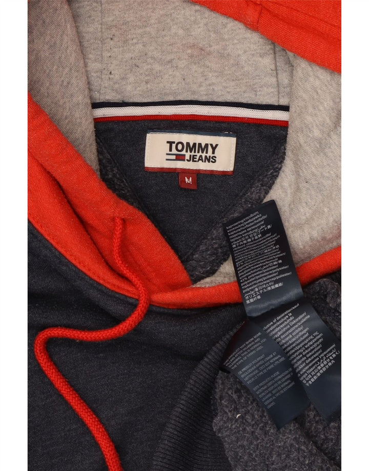 Мужской джемпер с капюшоном Tommy Hilfiger, средний темно-синий, хлопок с цветными блоками