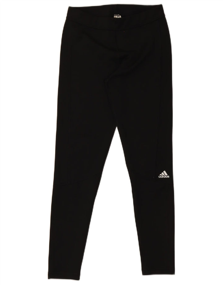 Женские леггинсы Adidas Climalite UK 12/14, средний черный полиэстер