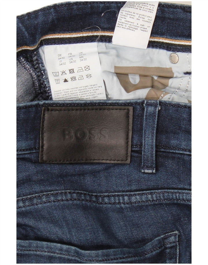 Мужские джинсы HUGO BOSS Delaware Slim W34 L32, синий хлопок